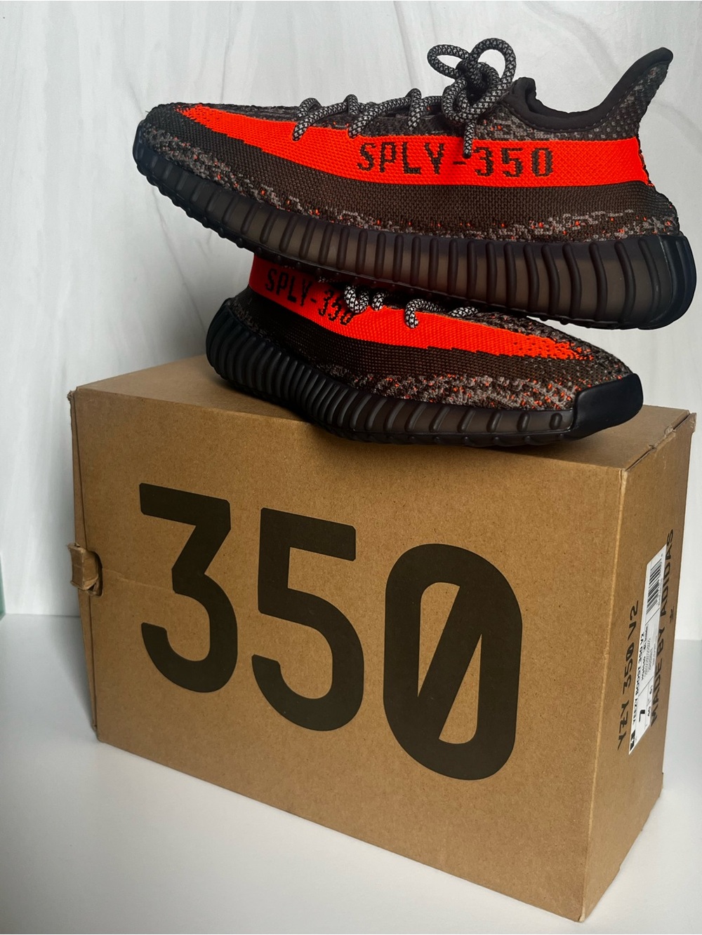 adidas Yeezy Boost 350 V2 – Black & Orange Primeknit - Picture 2 of 6